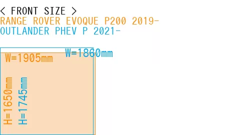 #RANGE ROVER EVOQUE P200 2019- + OUTLANDER PHEV P 2021-